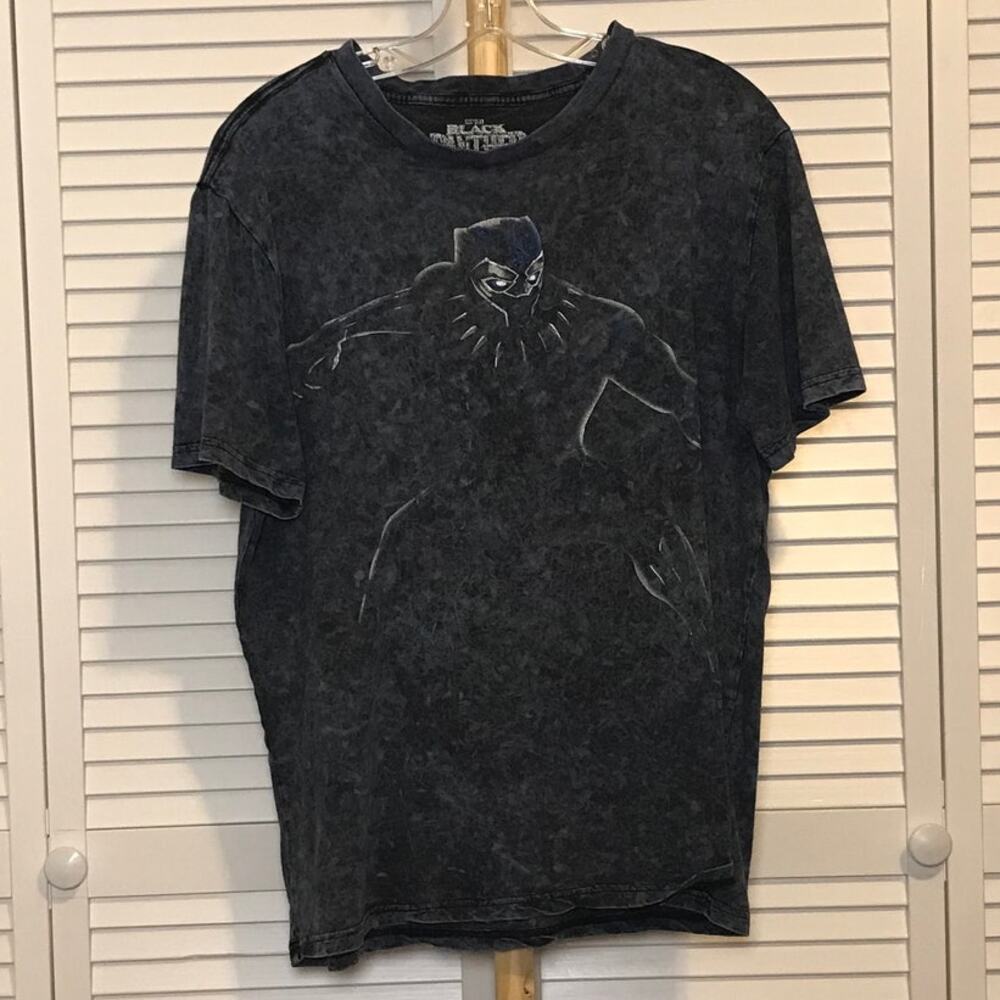 Marvel Black Panther Navy Crew Neck Short Sleeve T-shirt L